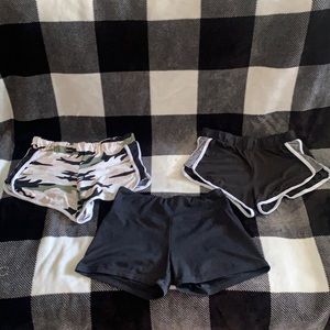 Athletic shorts Bundle of 3 Size Medium